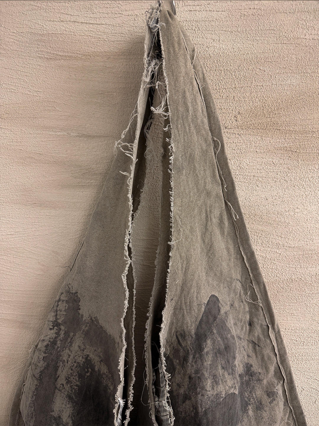 Archive 08) Hand-Painted Distressed Hobo Bag