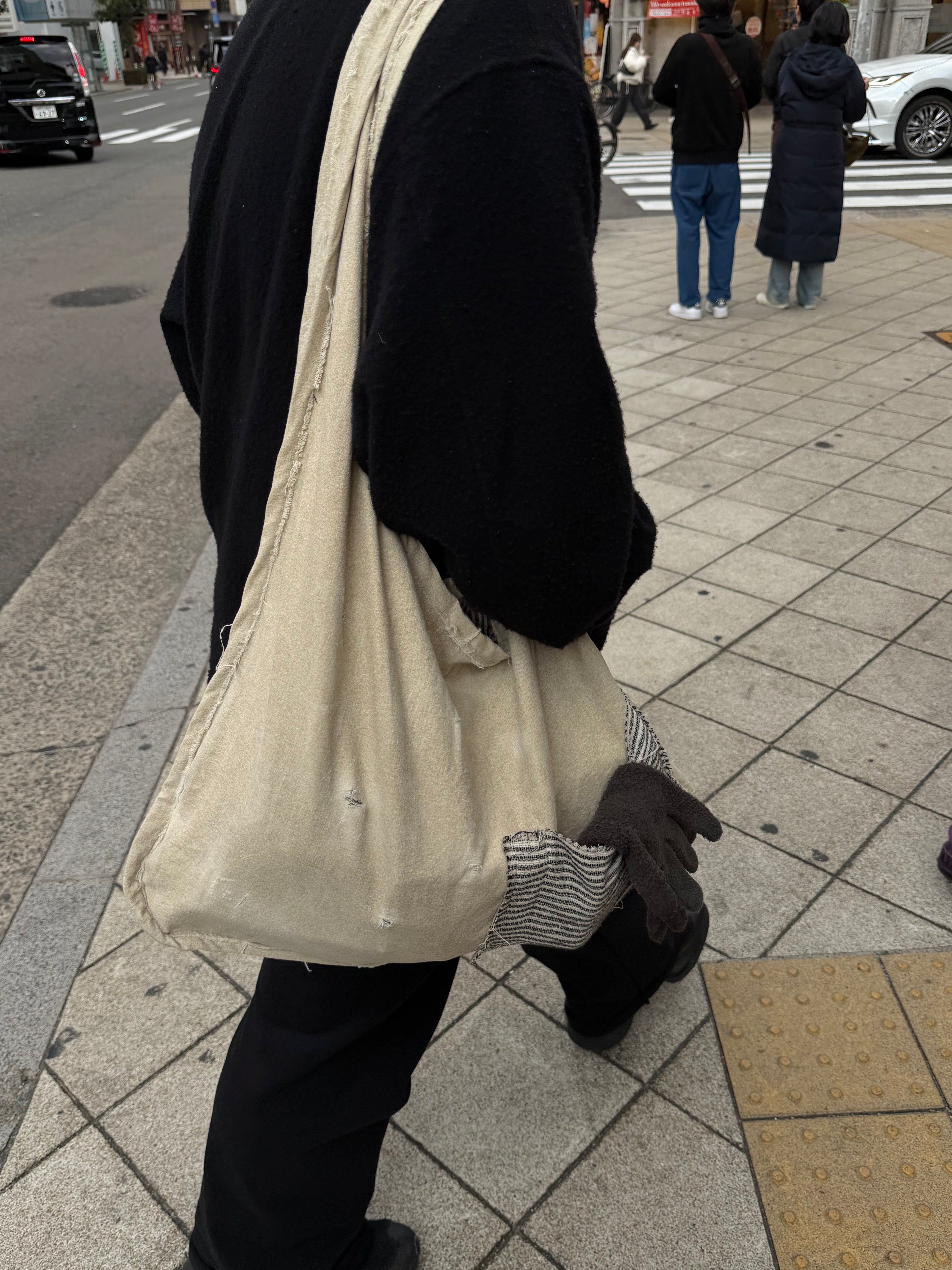 Reversible Damage Hobo Bag